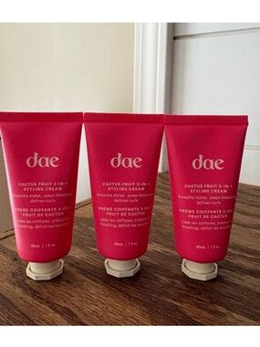 3 x DAE CACTUS FRUIT 3-IN-1 STYLING CREAM 30ML NEW